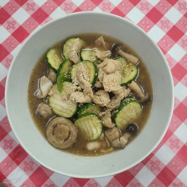 Zucchini and Mushrooms.