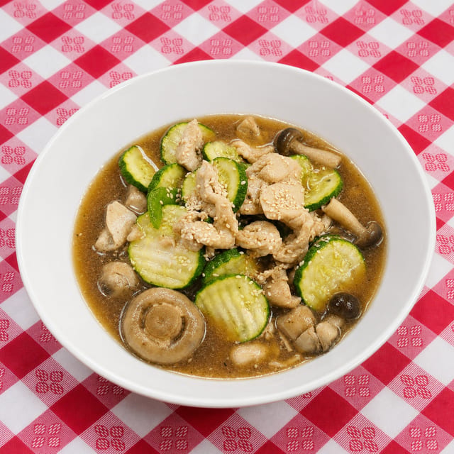 Zucchini and Mushrooms.