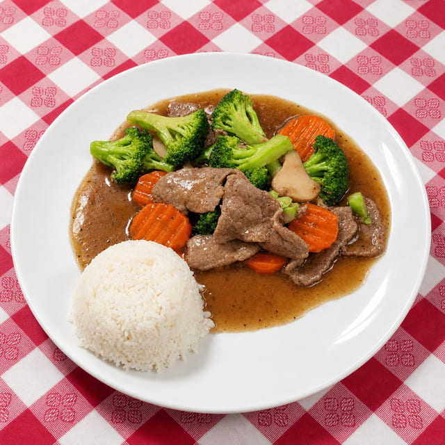 Beef with Broccoli.