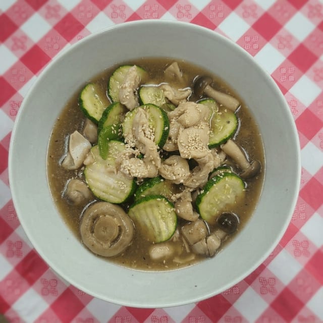 Zucchini and Mushrooms.
