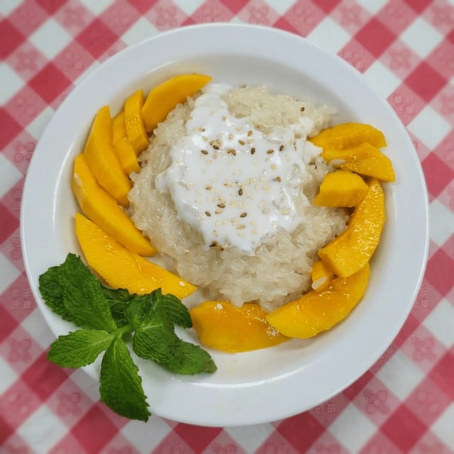 Sweet Rice with Mango.